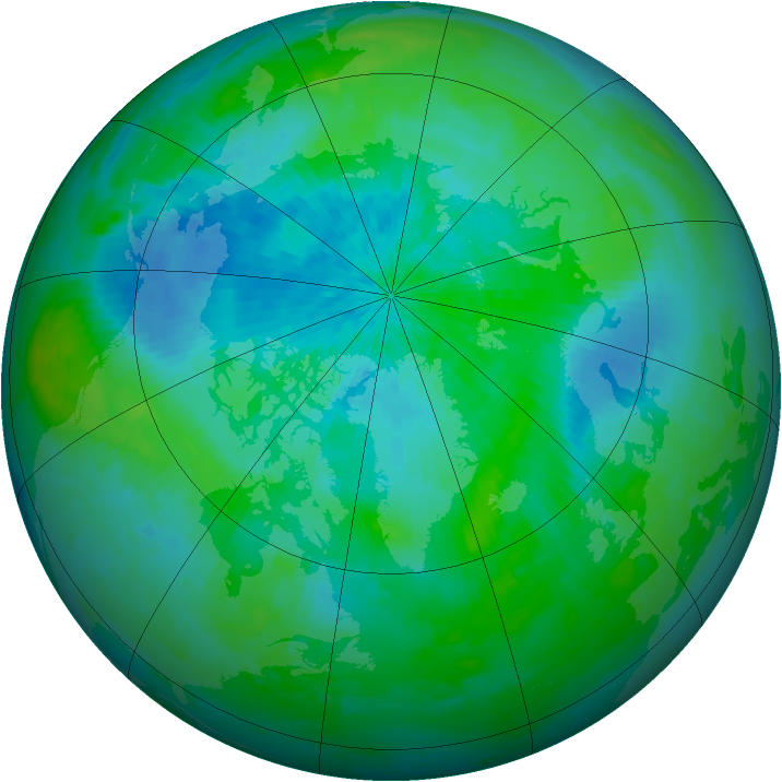 Arctic ozone map for 04 September 2002